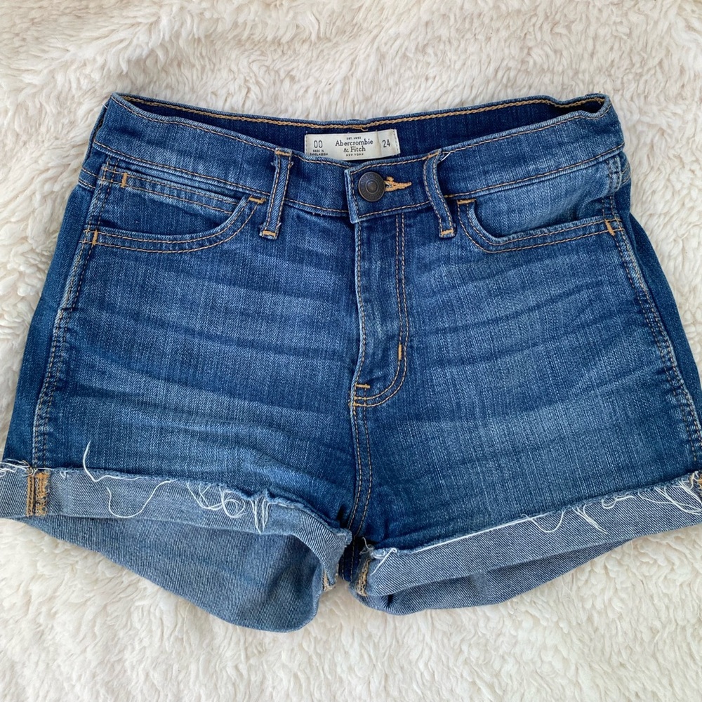 High Waist Denim Shorts